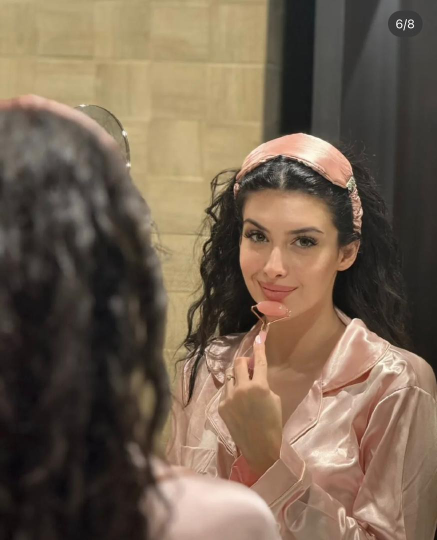 Fuchsia satin full set with accessories